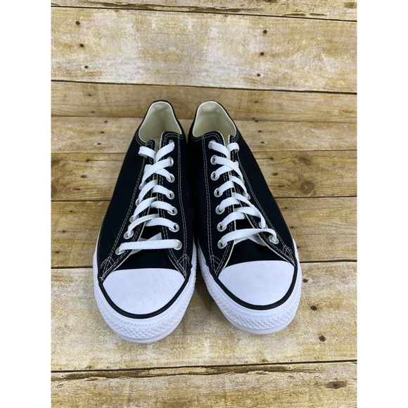Converse Chuck Taylor All Star Low Top Black Canvas Men Shoes Size 10.5 No Box - Picture 3 of 8